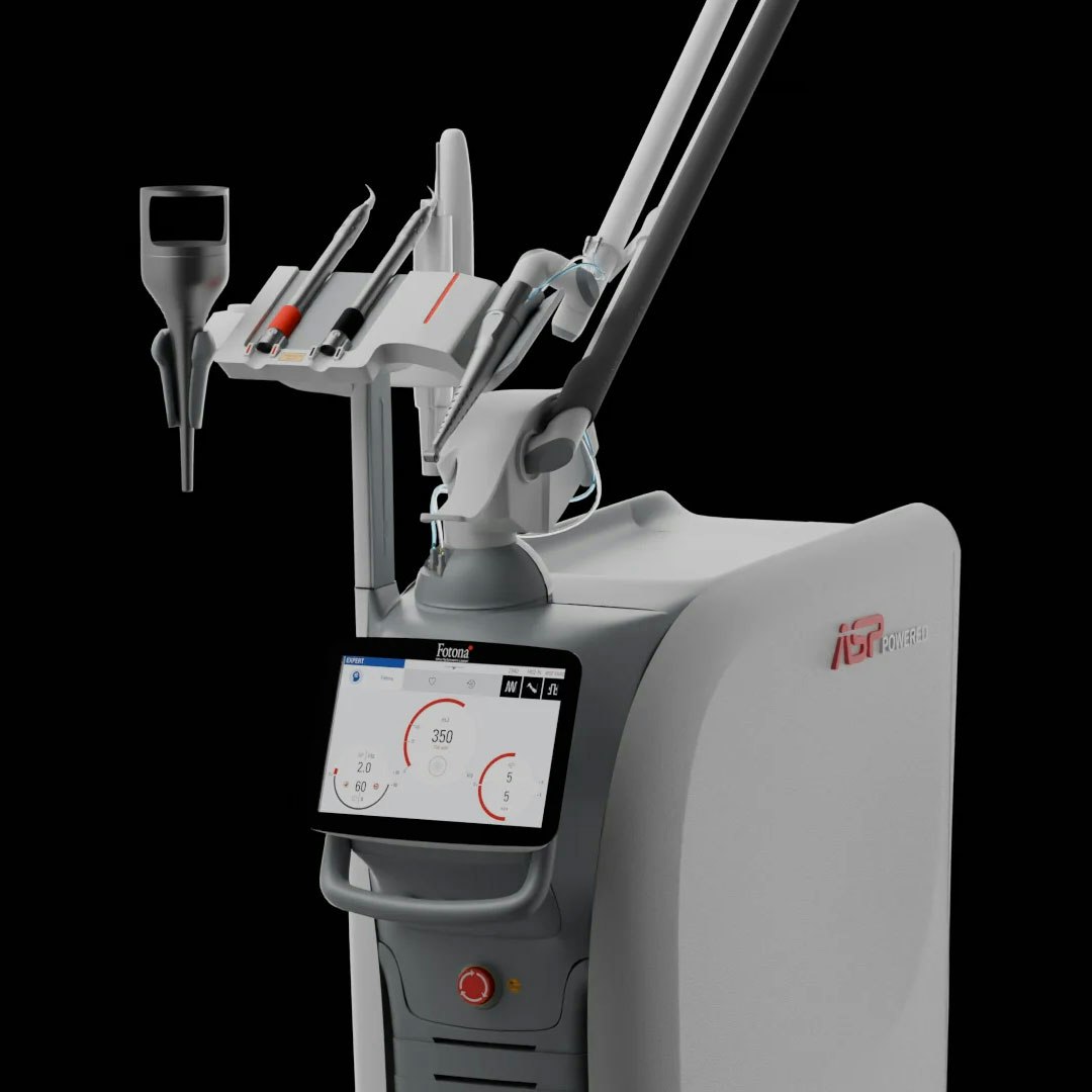 Close-up of Fotona LightWalker dental laser handpiece