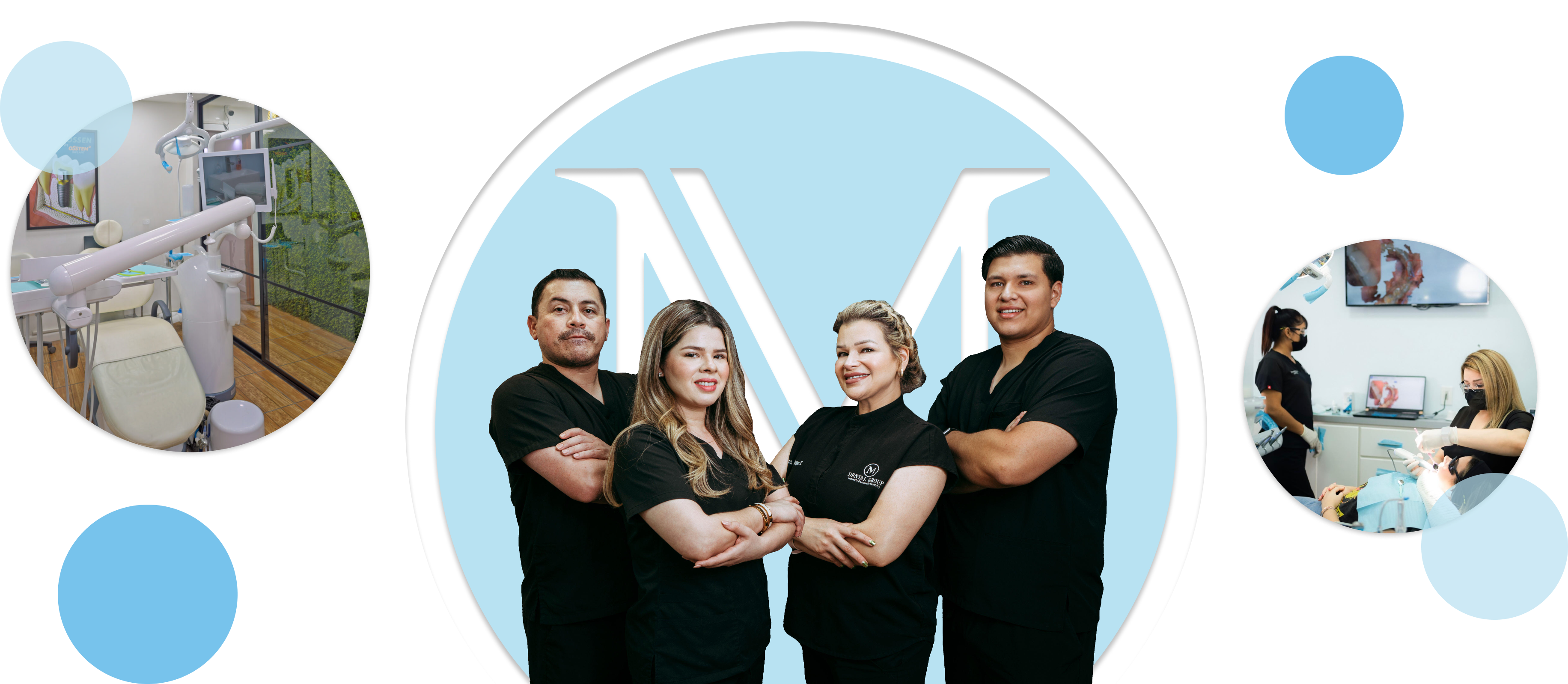The cosmetic dentists at Dra Nilza Márquez D.D.S., and patients being treated in our Tijuana office