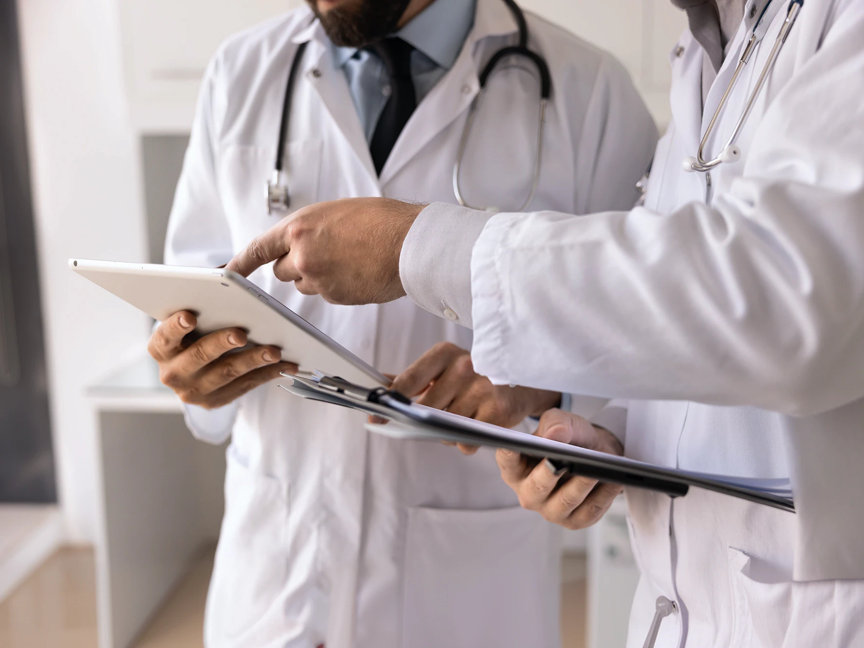 doctors going over chart