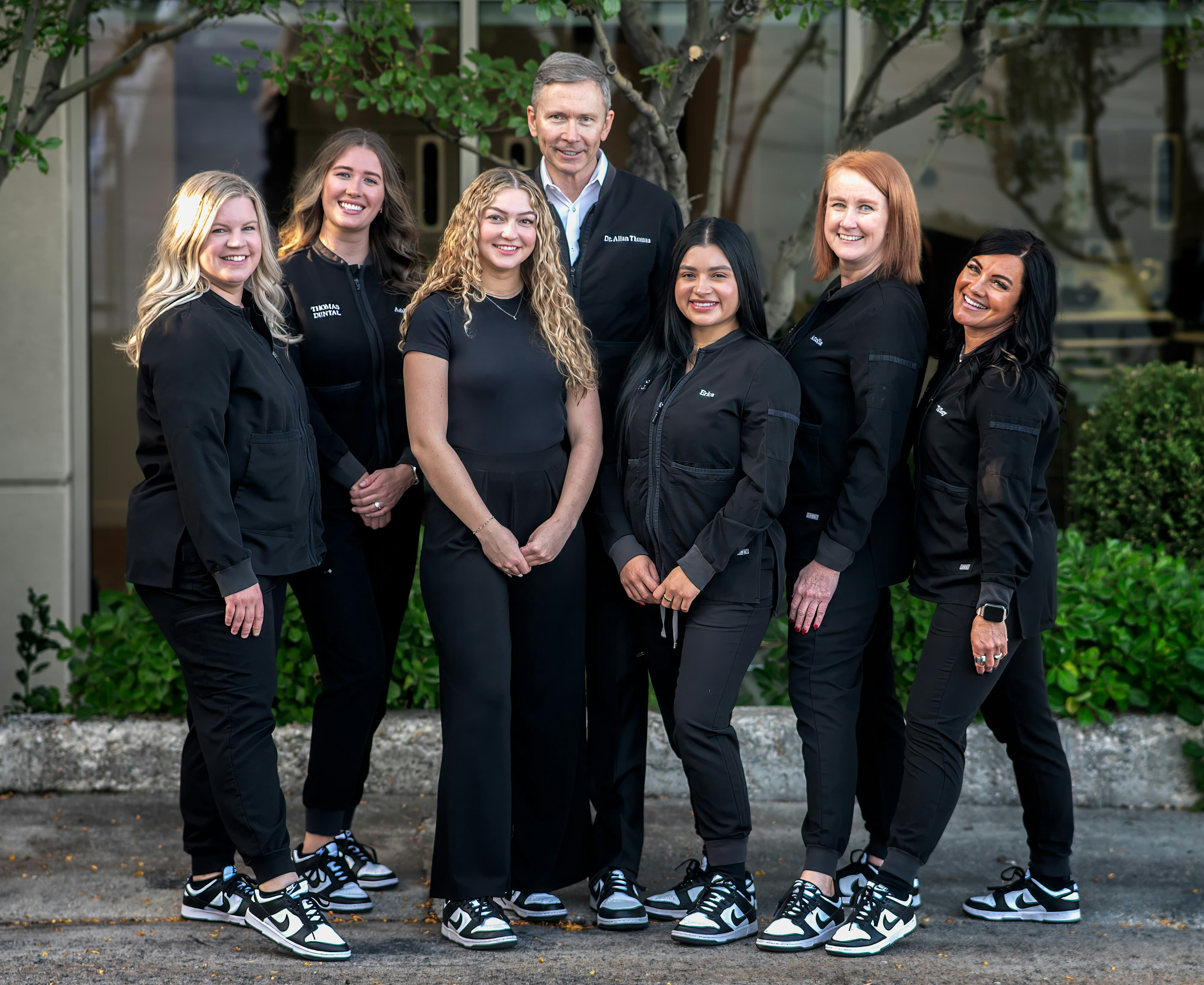 Dr. Allan S. Thomas and his dental staff in Salt Lake City