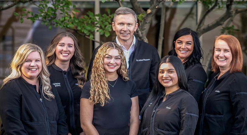 Dr. Thomas and his office staff