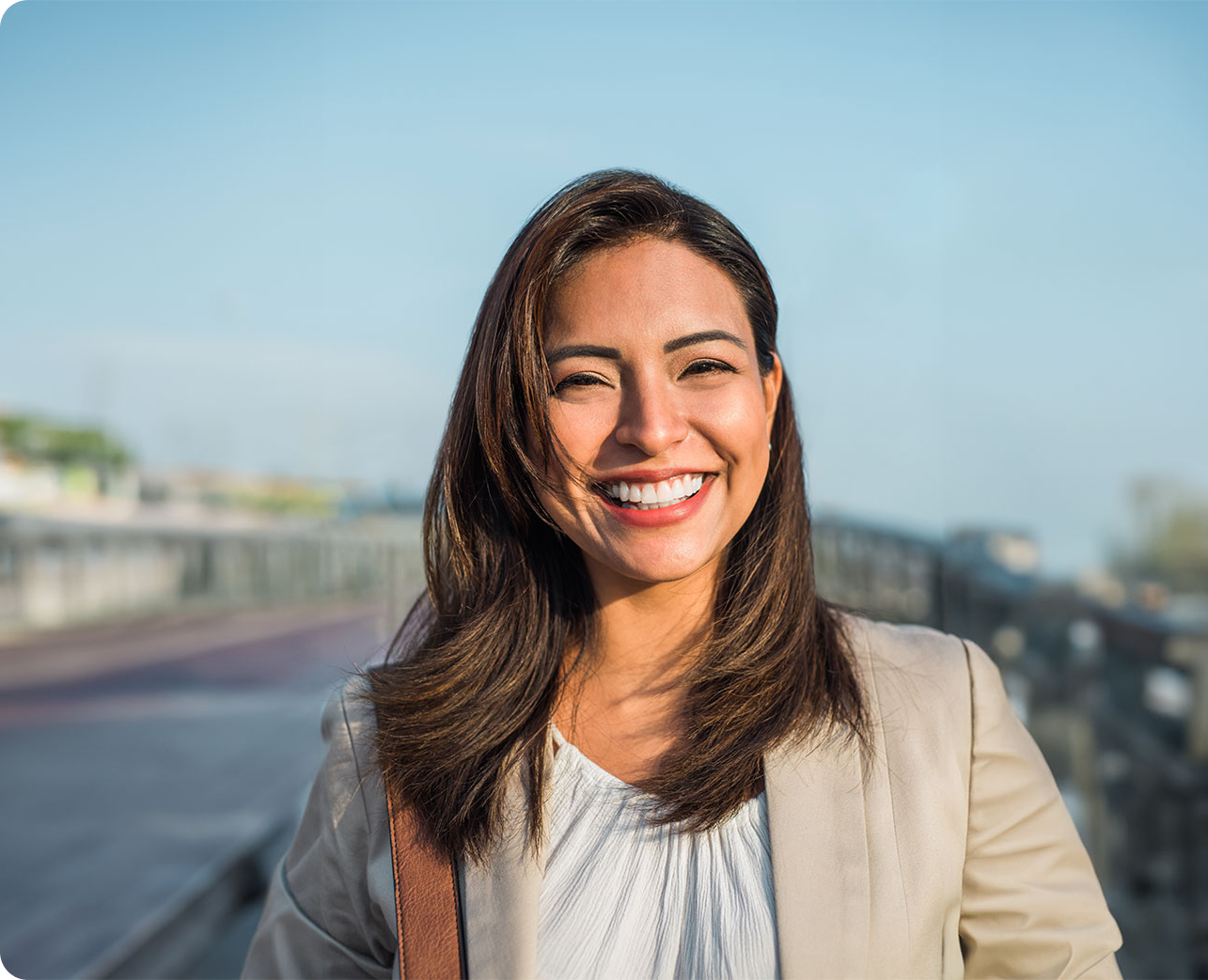 woman witha. beautiful smile