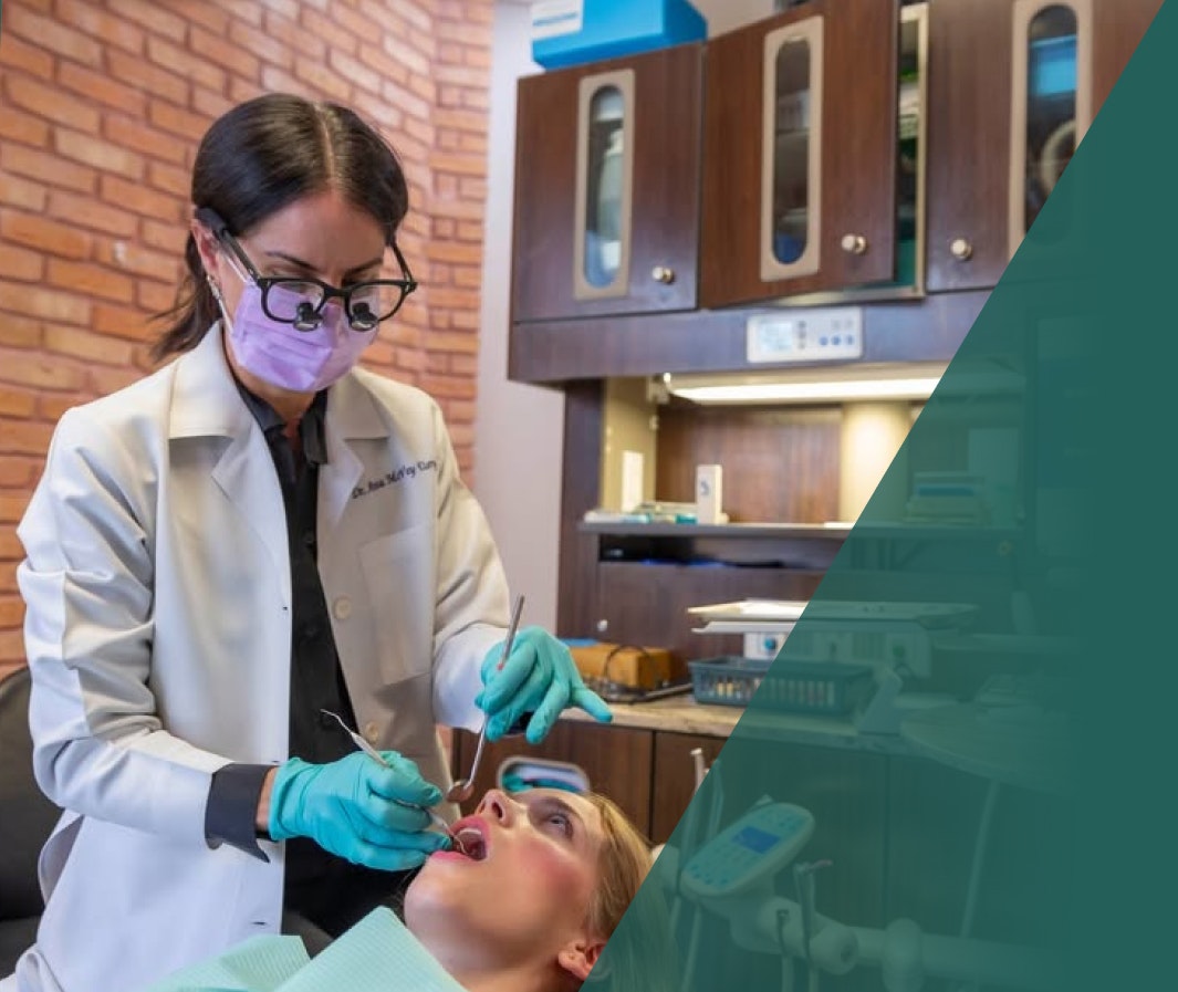 dentist working with a patient