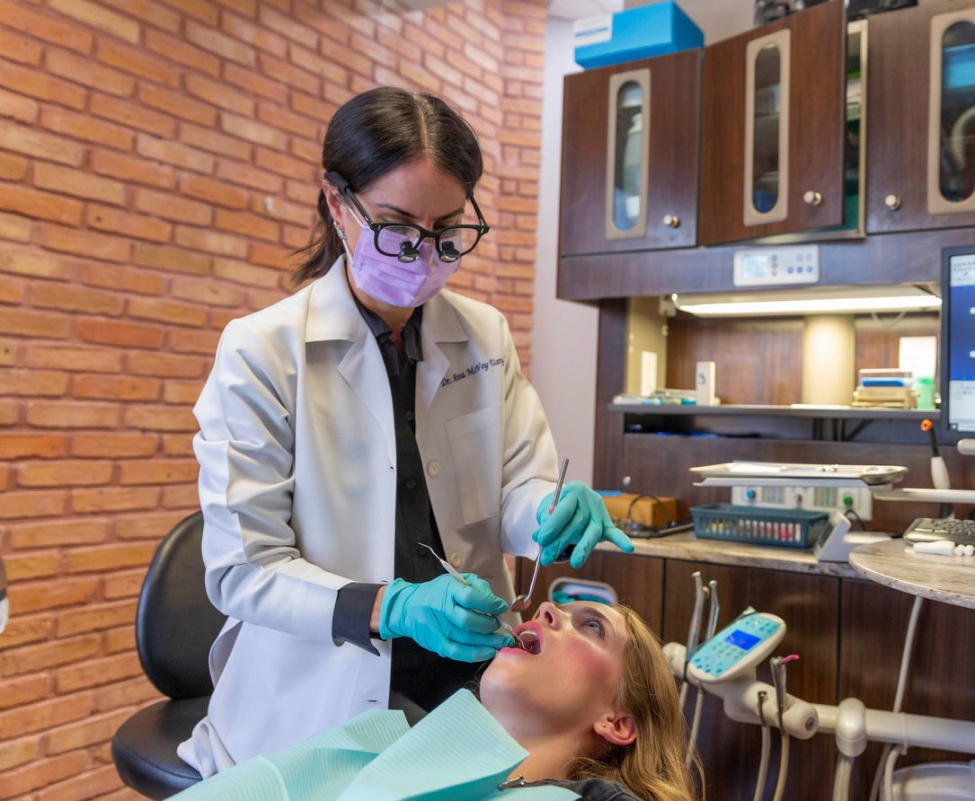 dentist working on a patient