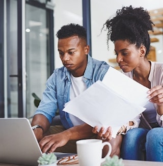 Couple budgeting for dental care