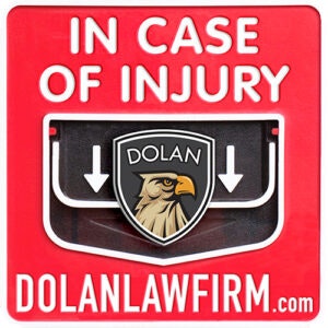 Alarm lever with Dolan logo