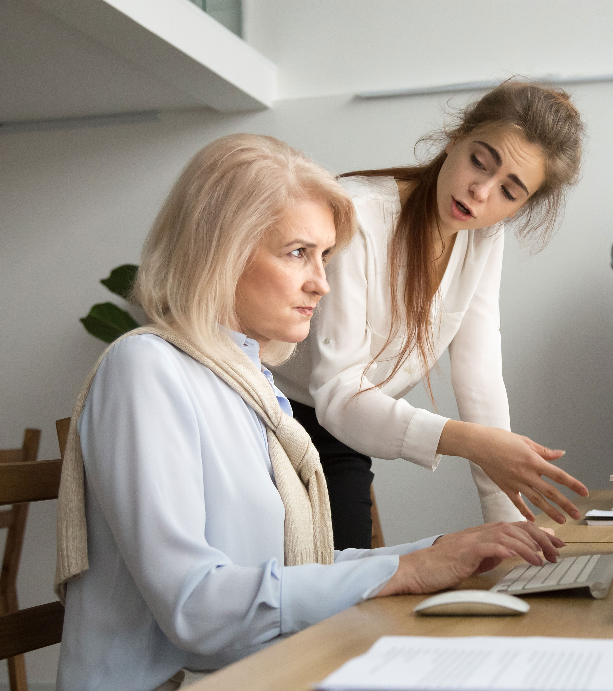 woman facing age discrimination in the workplace