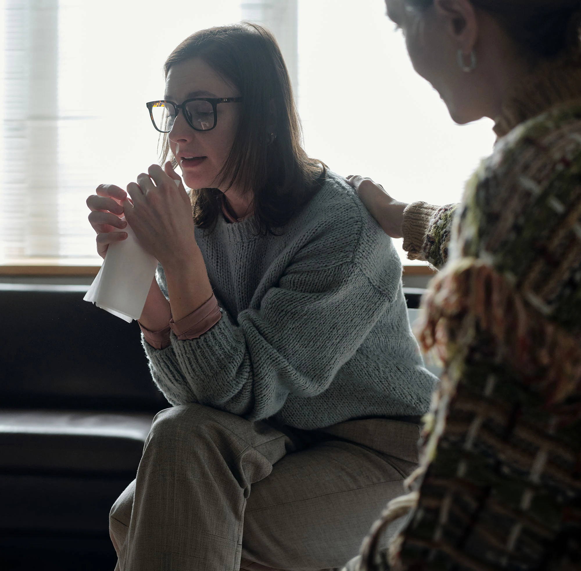 woman in talk therapy