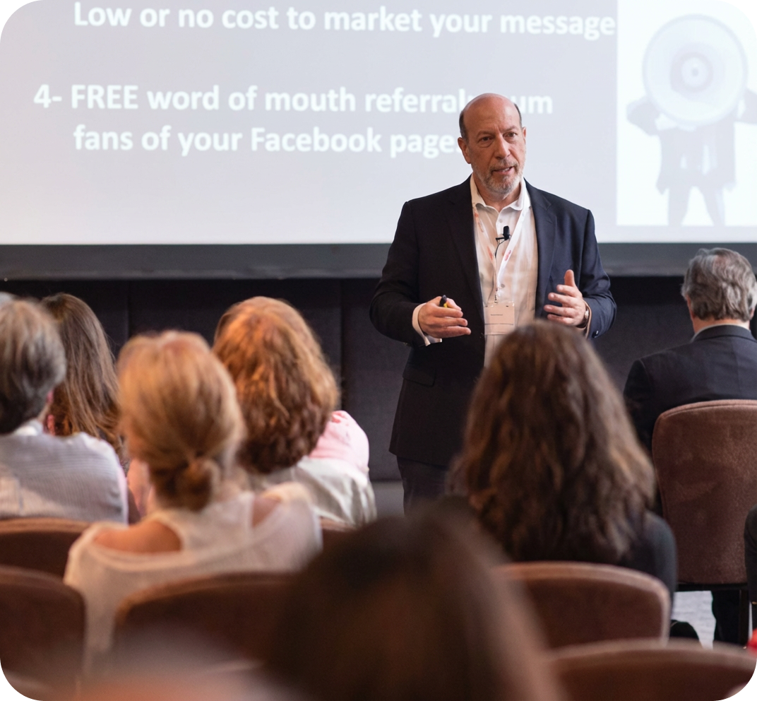 Dr. Edward Zuckerberg presenting