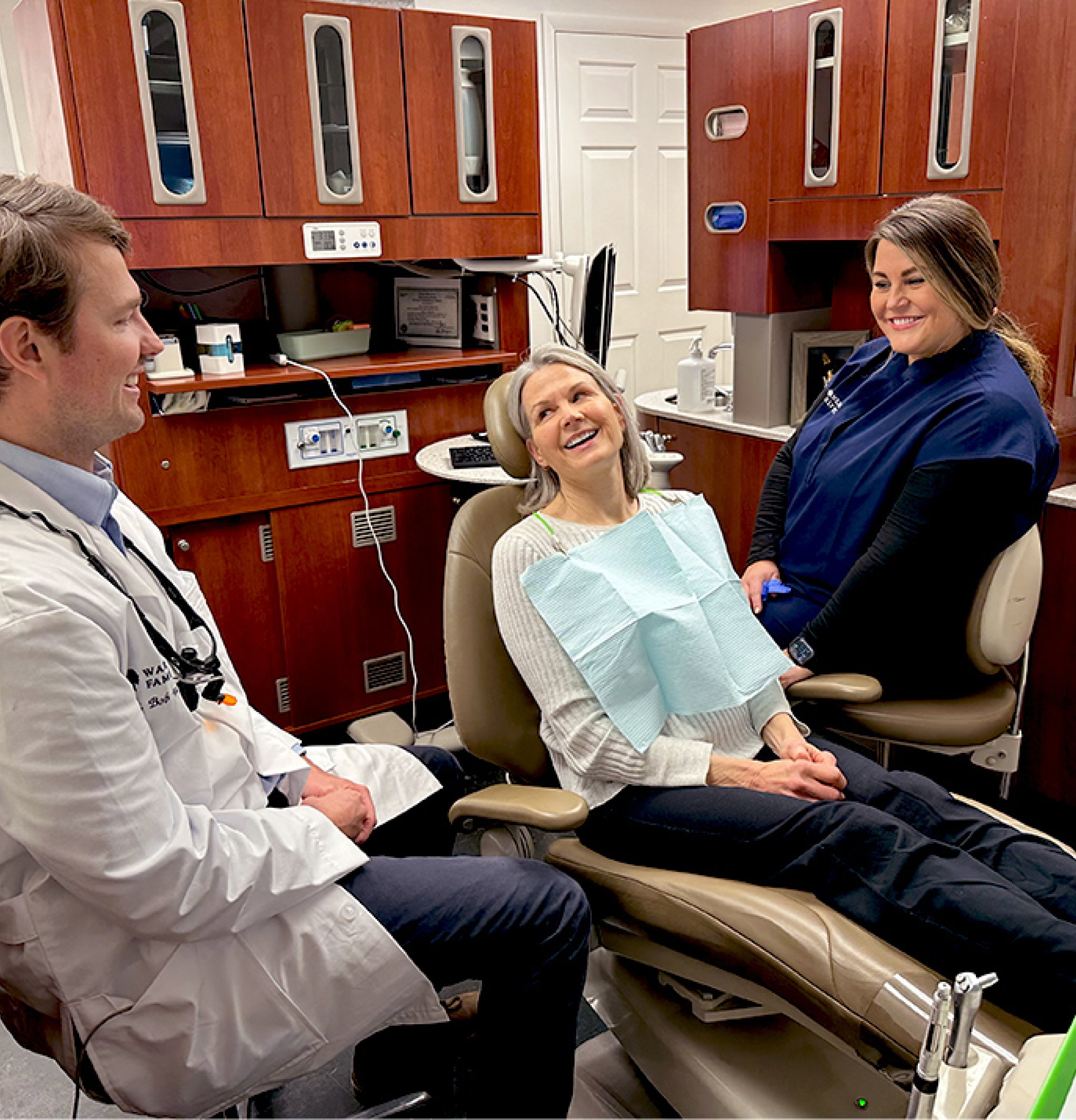 dr. wilson and a smiling patient