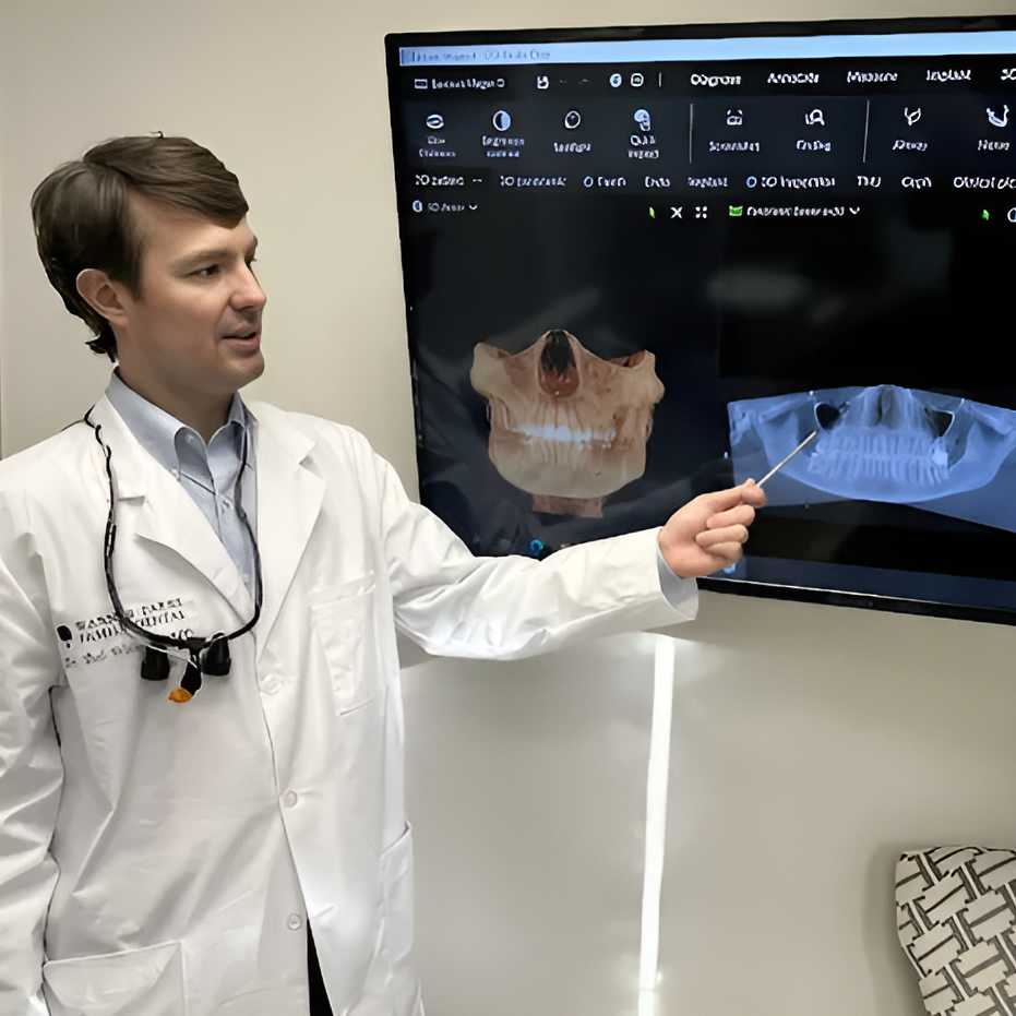 Dr. Wilson with scans