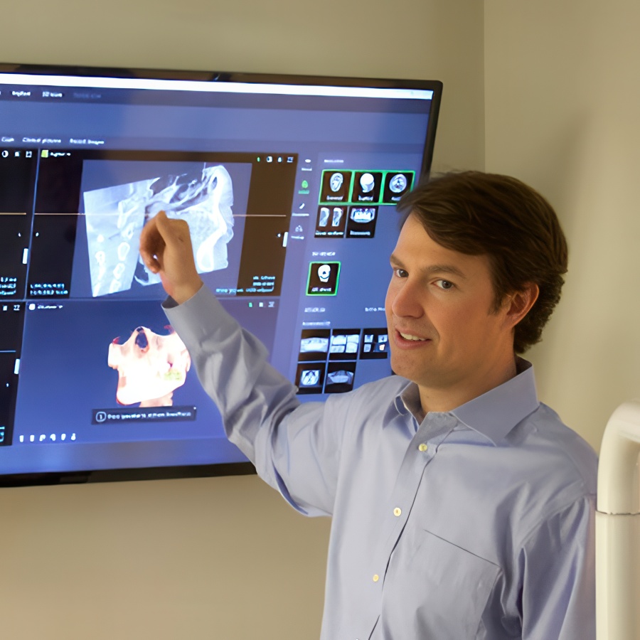 Dr. Wilson with x-rays