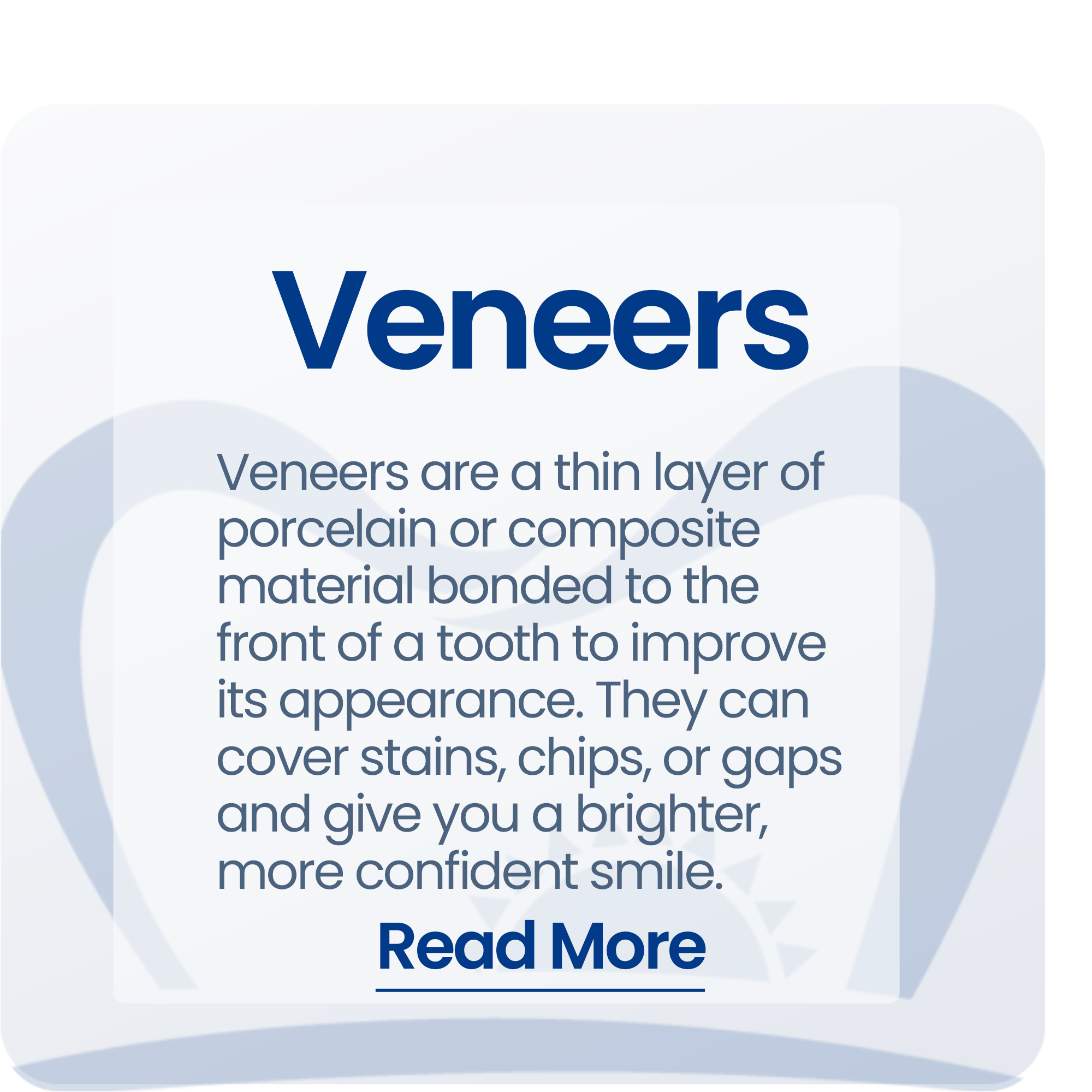 veneers info card