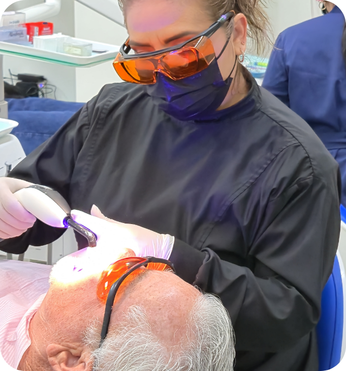 truck parked outside the Oasis Dental Group office