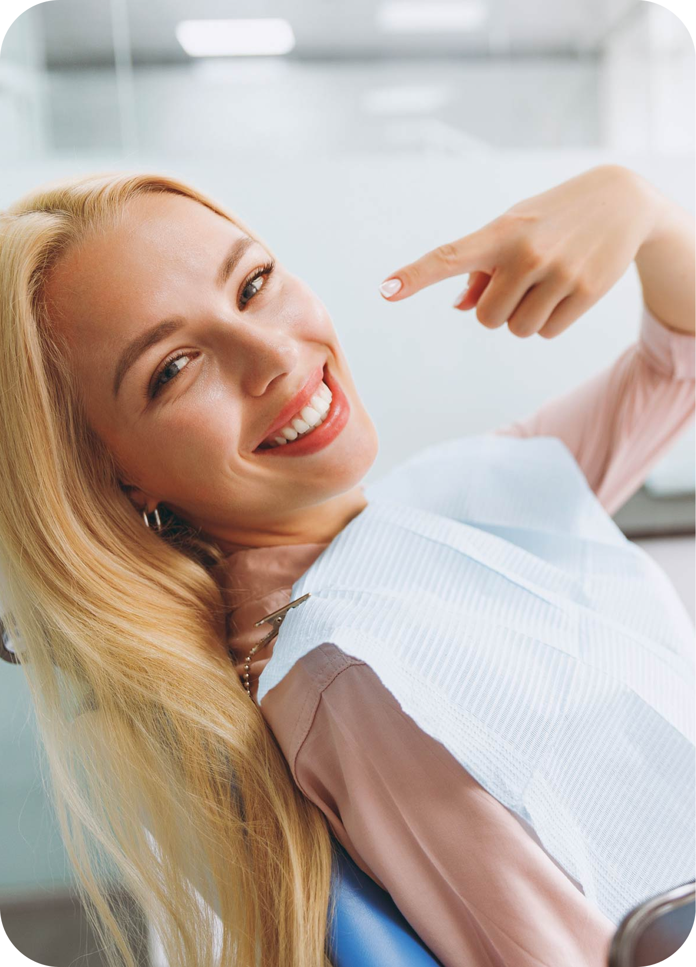 woman with bright smile