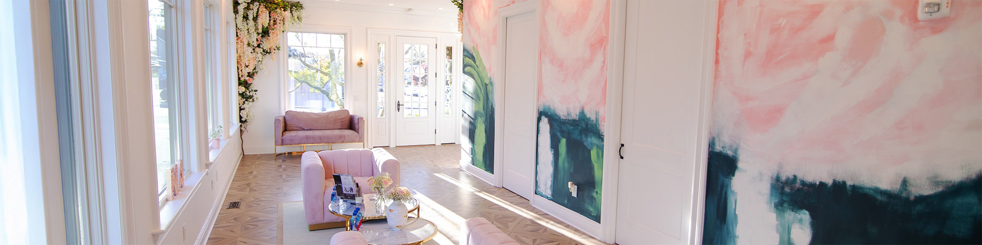 Naturally Aesthetic lobby and hallway