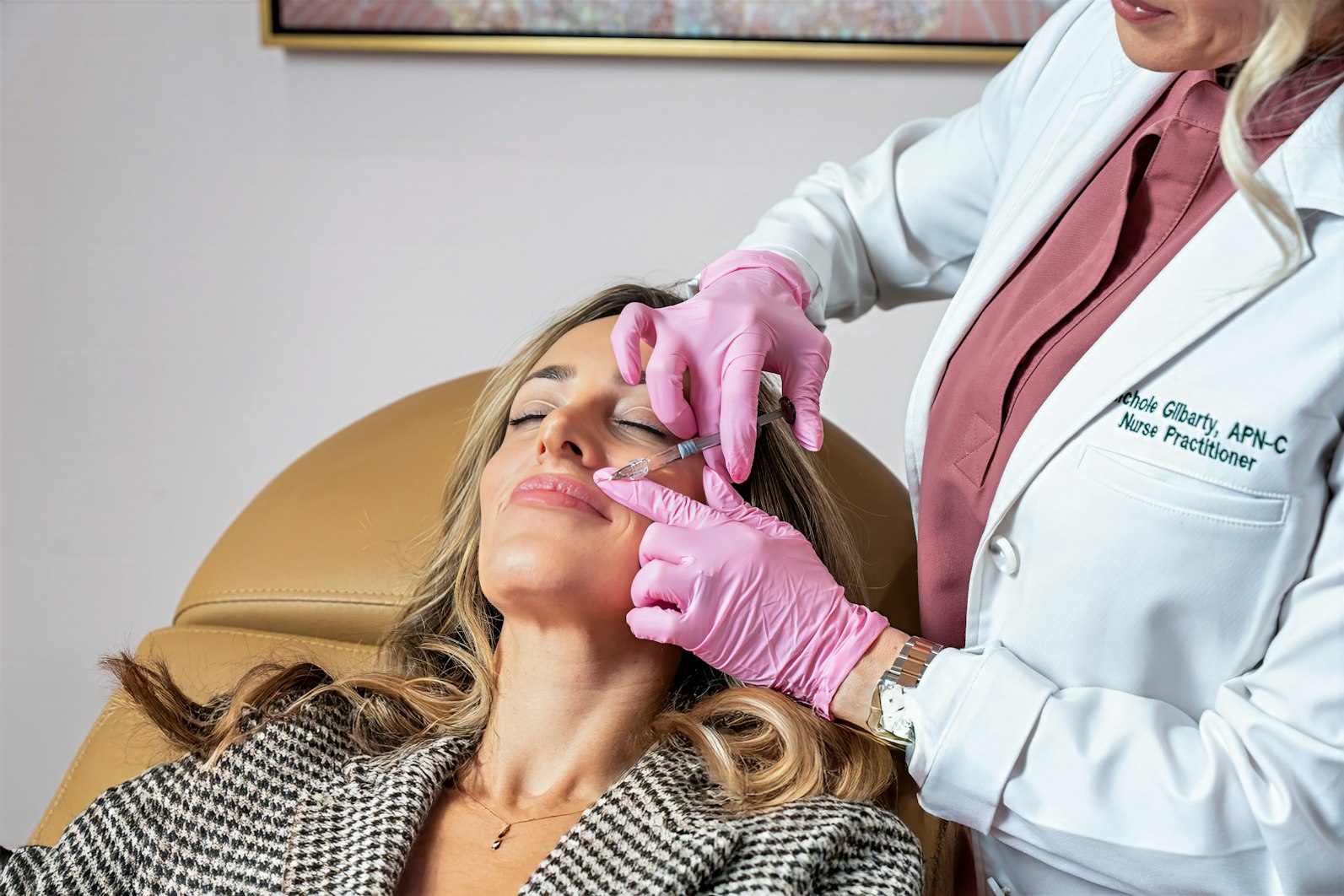 woman getting fillers