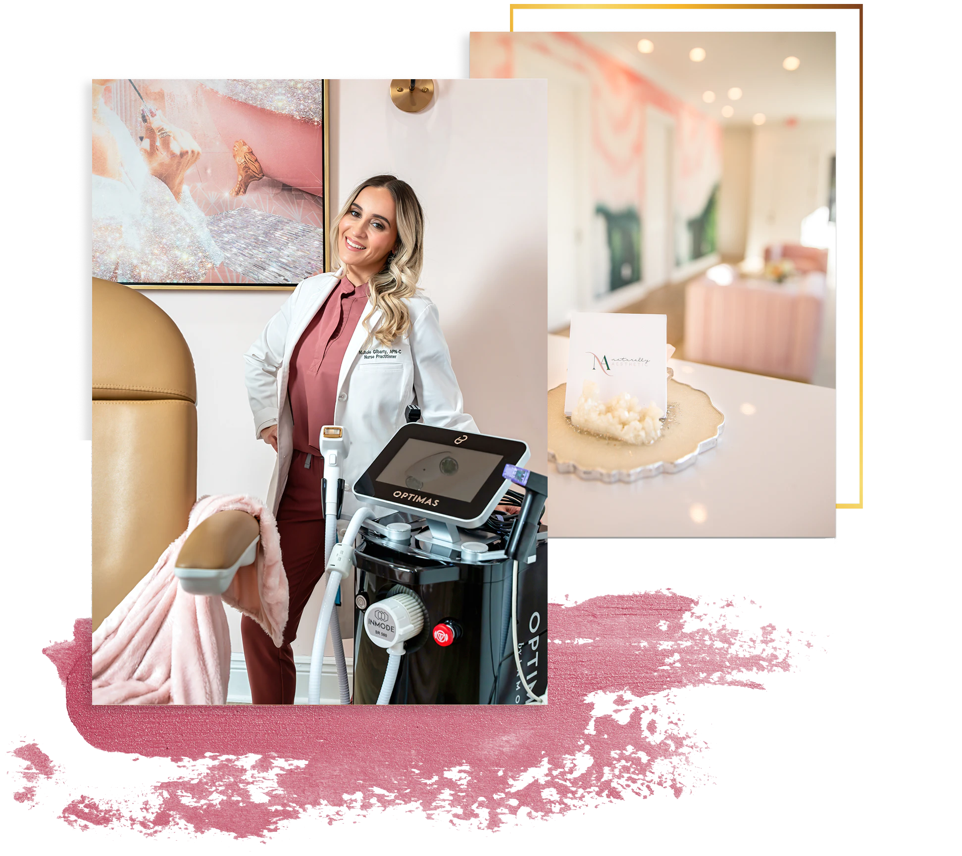 NP Nichole with one of our laser systems