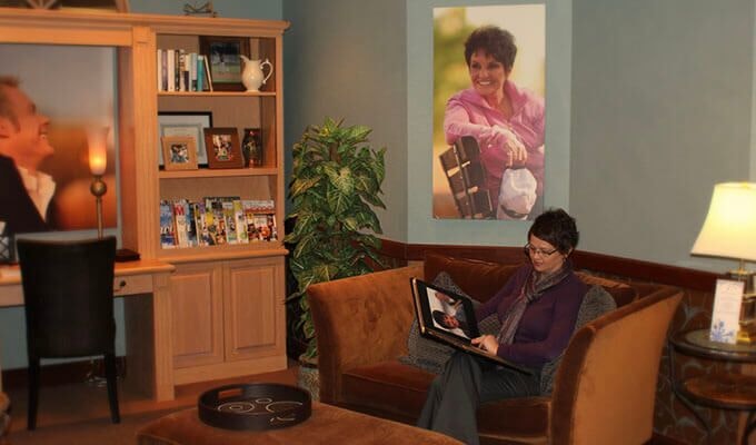 Person in waiting area