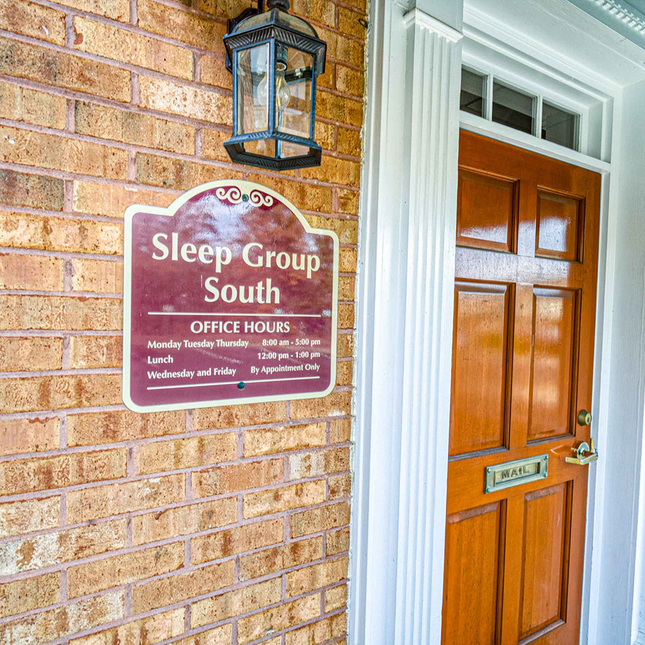 Sleep Group South entrance