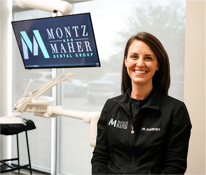 Smiling staff member