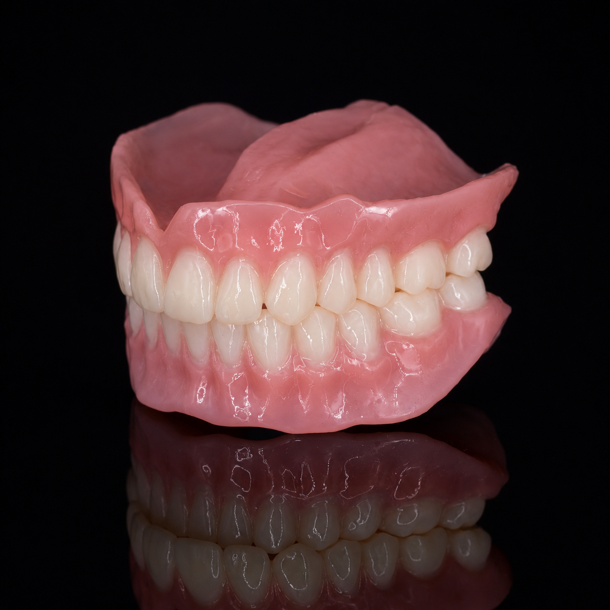 Model of Traditional Dentures at Montz and Maher Dental Group