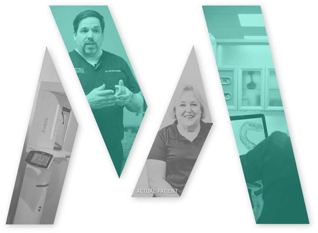 Collage of images in the letter M - Montz and Maher logo