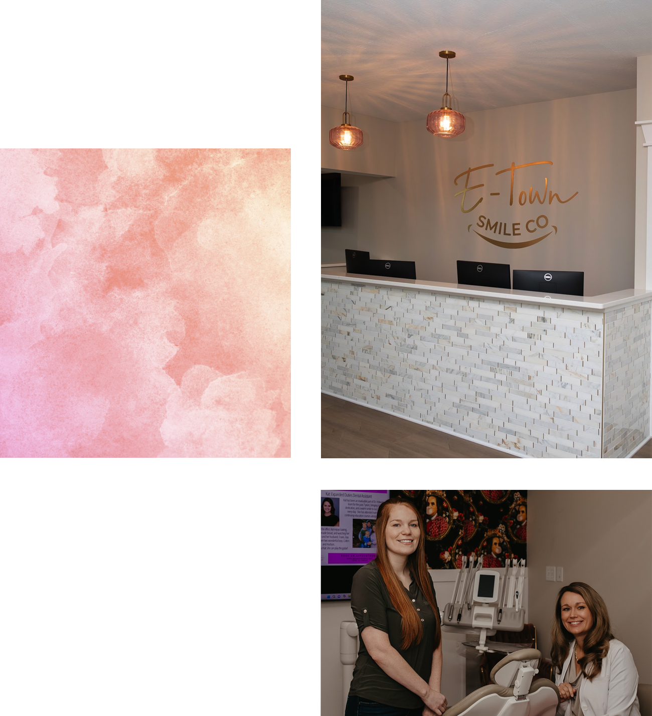 Front desk and staff