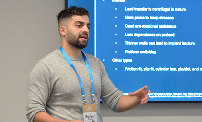 Dr. Faraj teaching a class