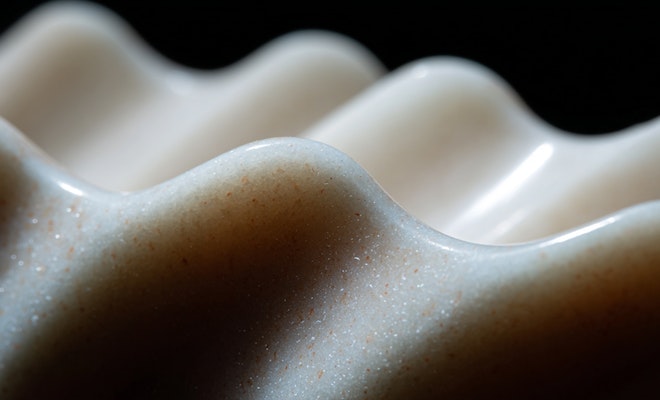 Close up zirconia and ceramic abstract material