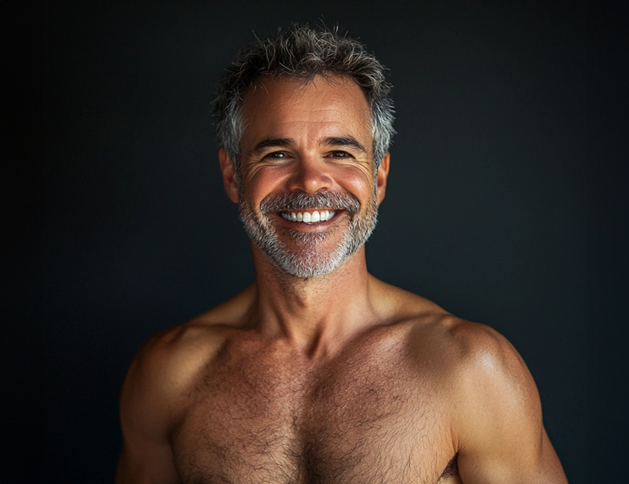 Full head of hair after hair restoration