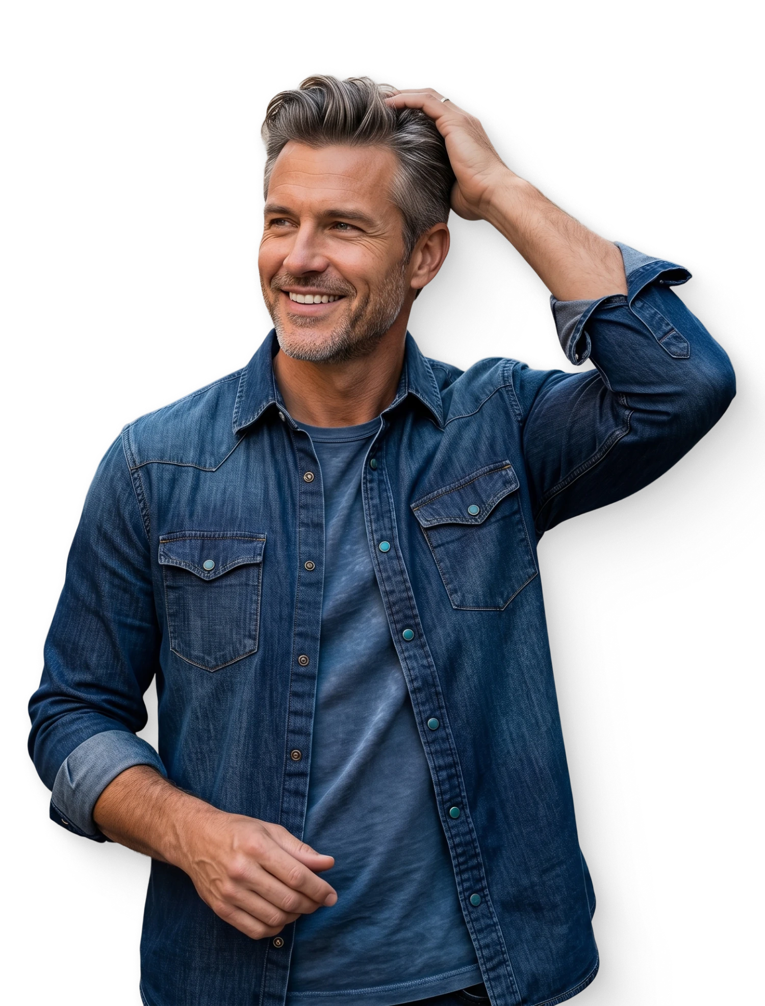 middle-aged man with full hair