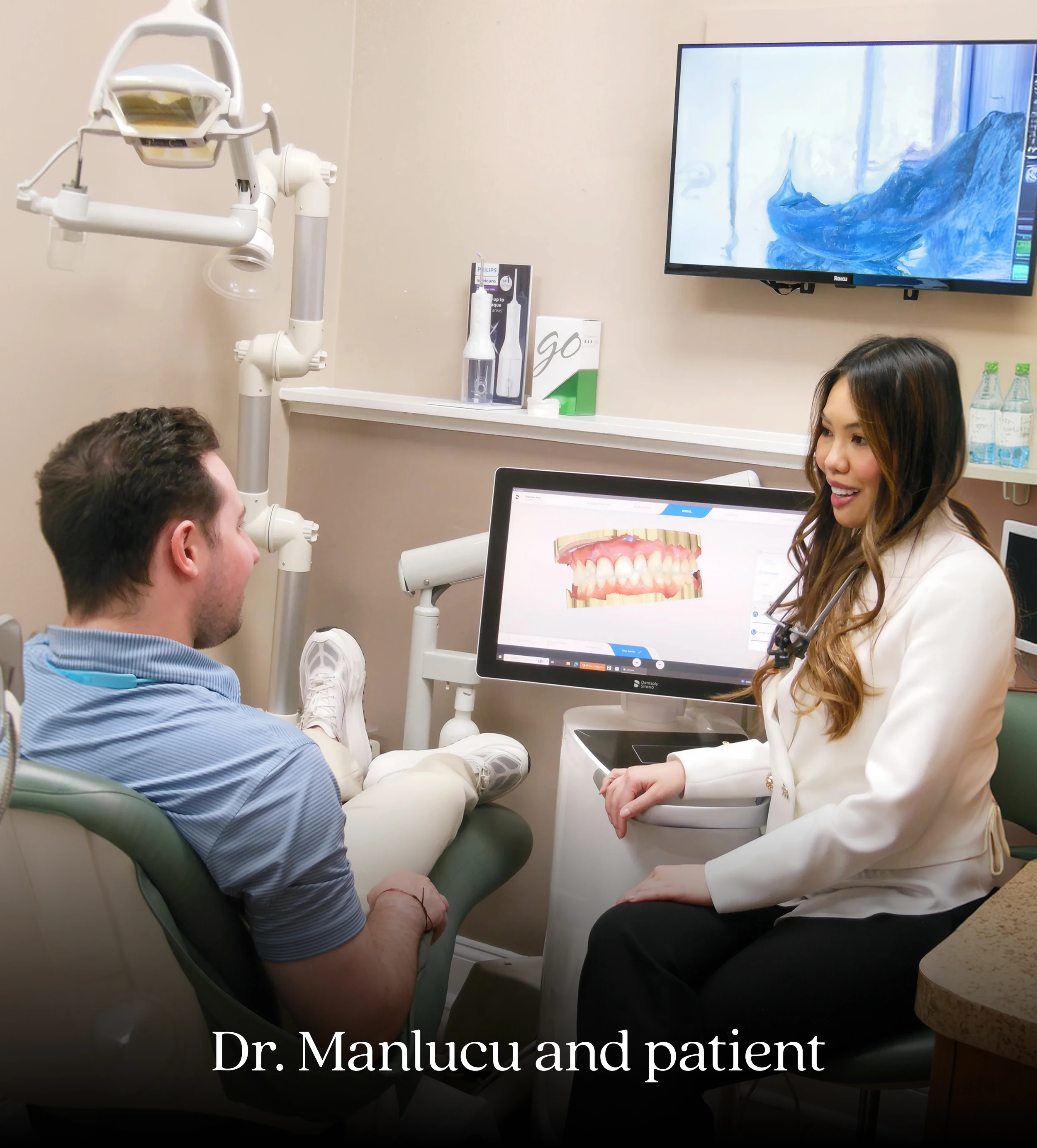 Dr. Manlucu and patient