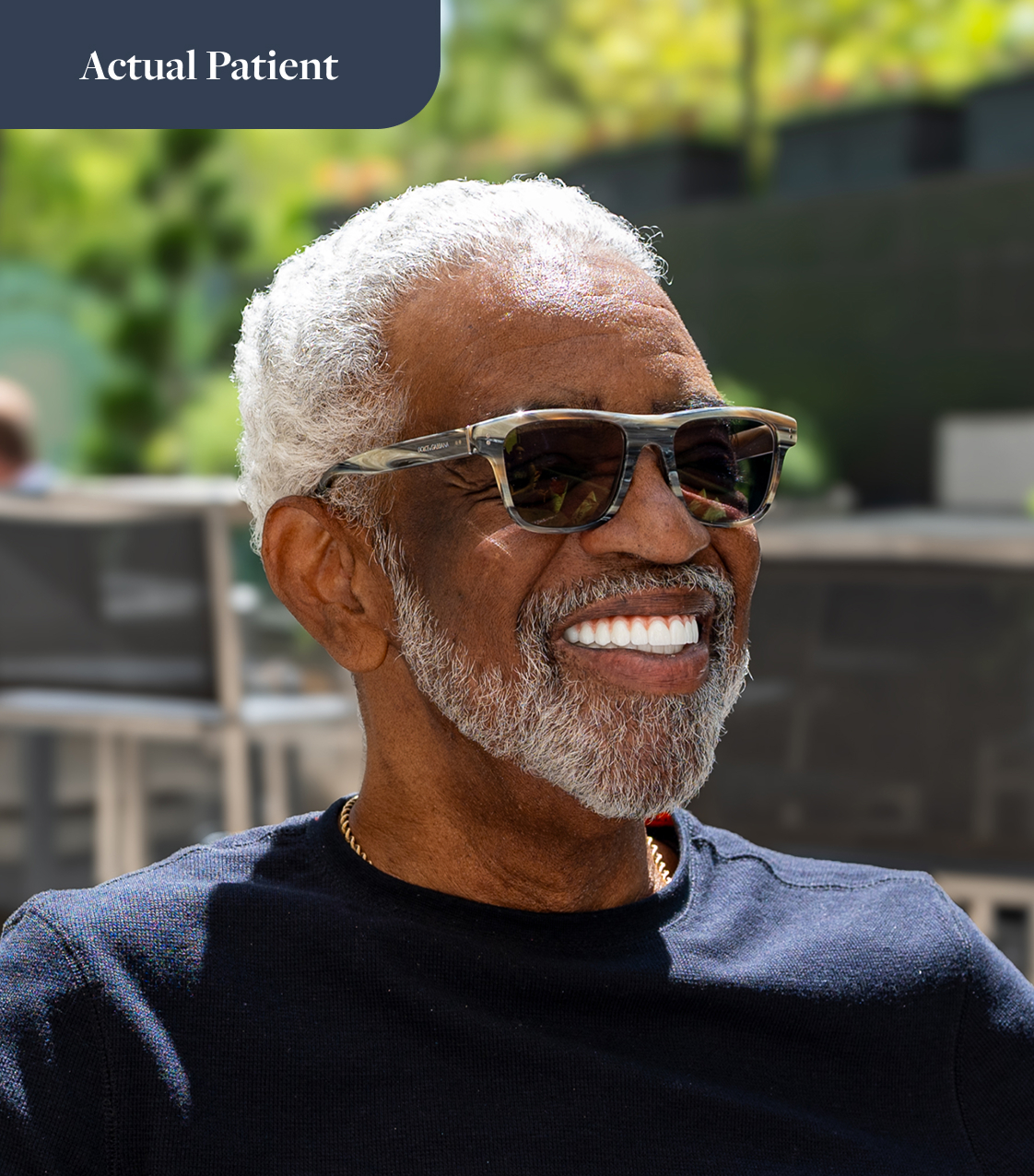 Dr. Tim J. Brooks' patient after treatment