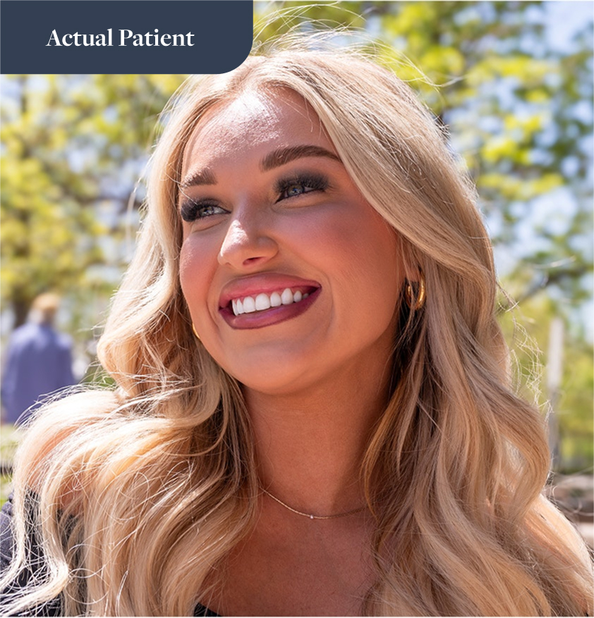 Dr. Tim J. Brooks' patient after treatment