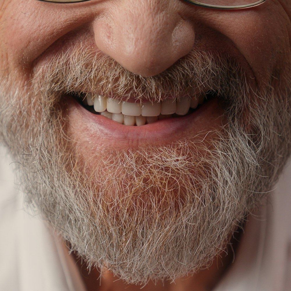 Close up of seniors teeth