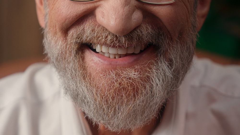 Close up of seniors teeth