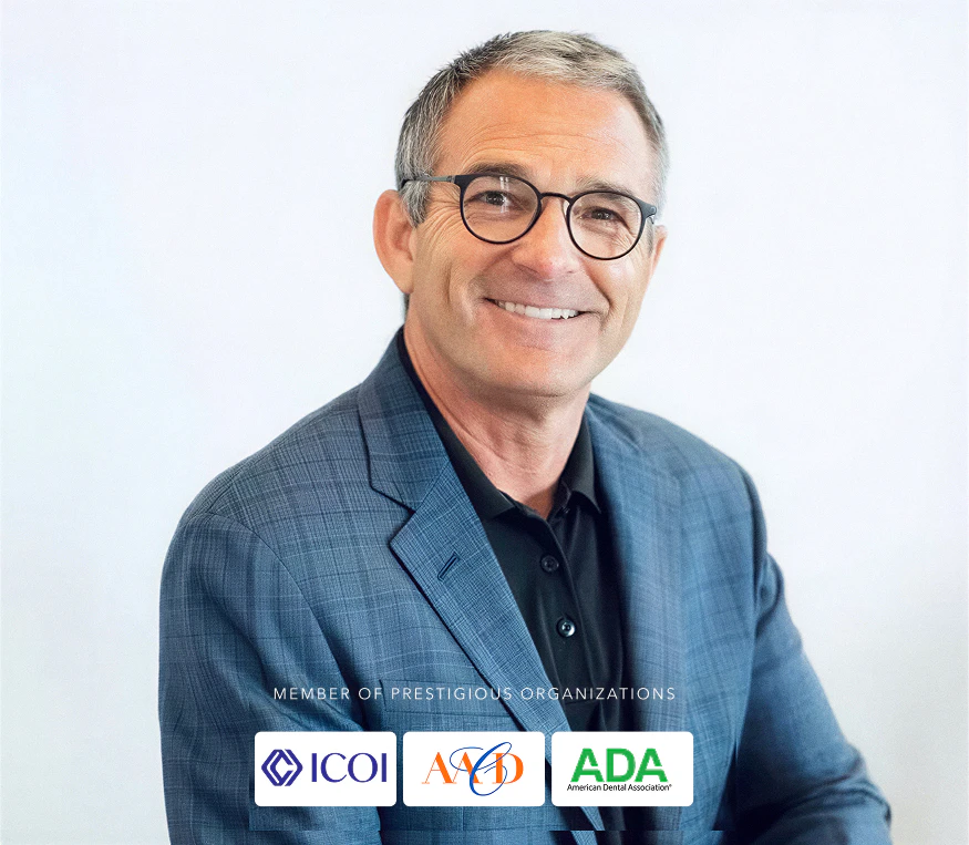 Image of Dr. Brooks with affiliation logos