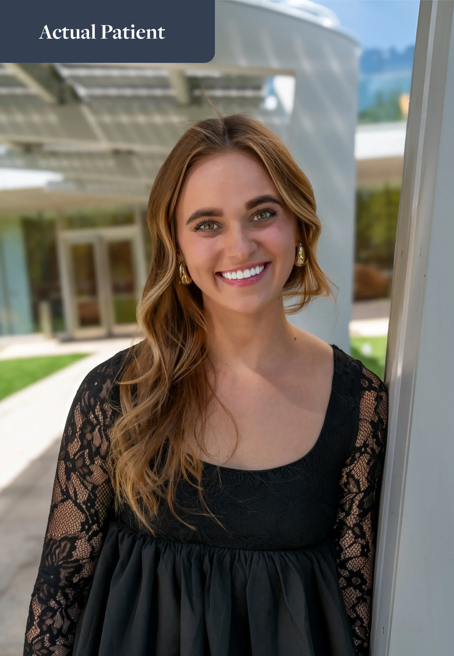 smiling cosmetic dentistry patient