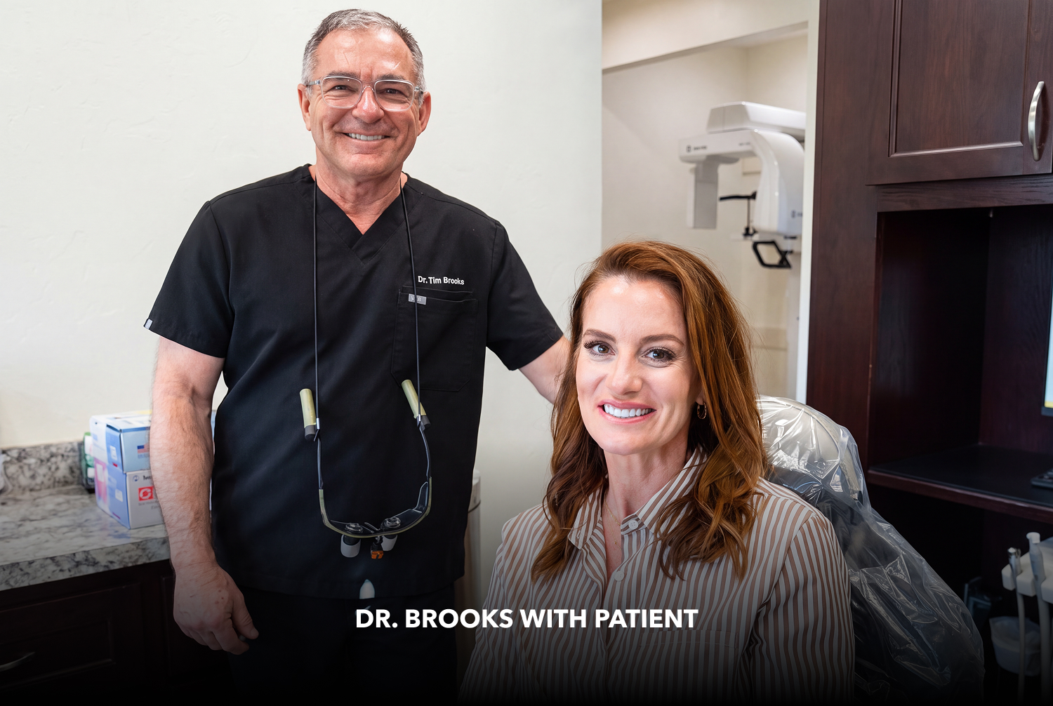 Dr. Brooks with patient