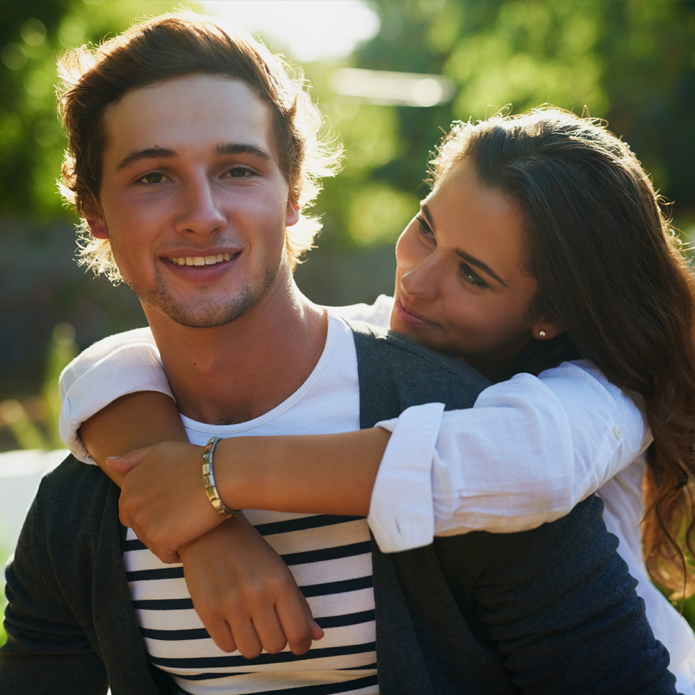 smiling young couple