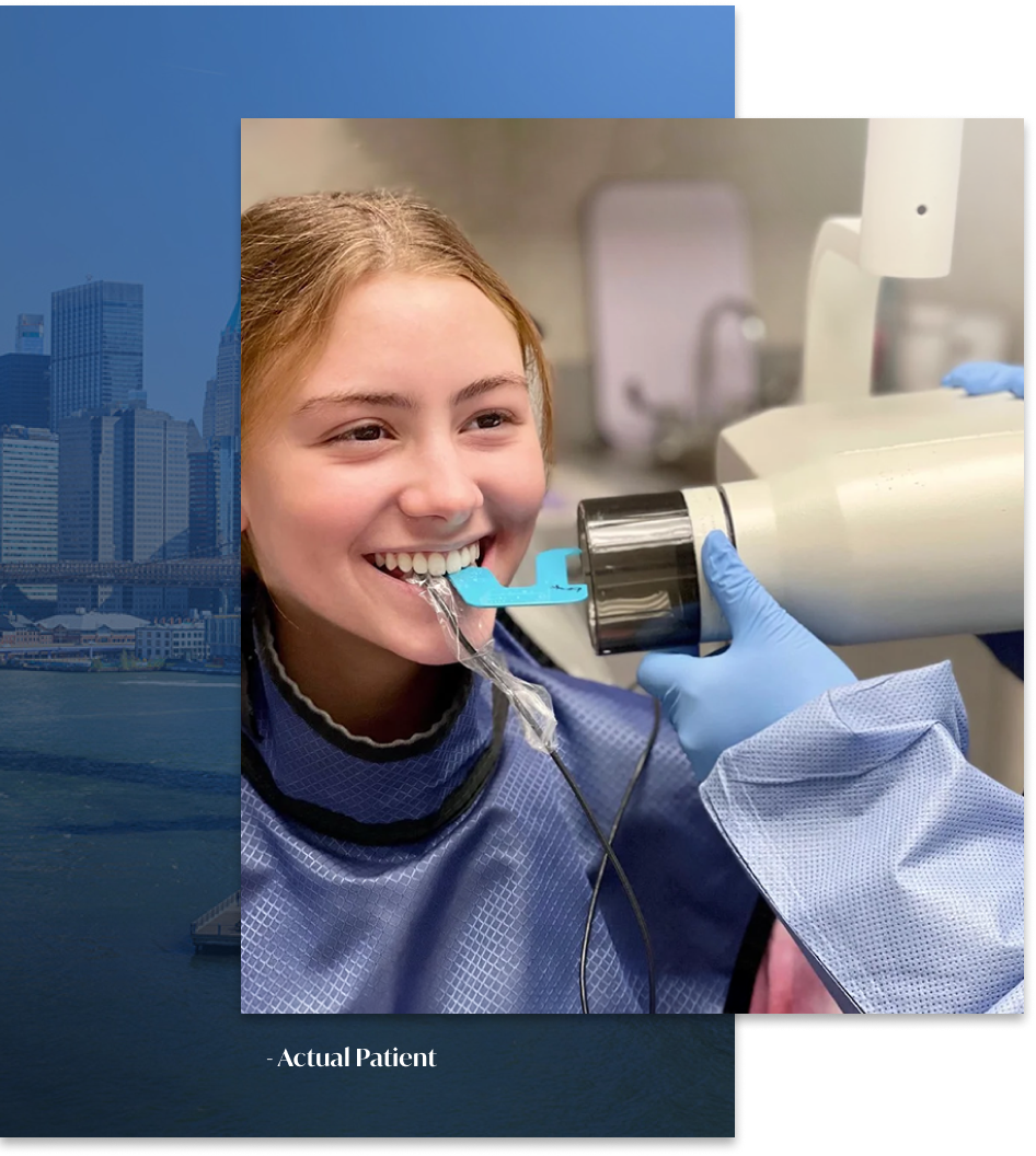 patient getting dental x-rays