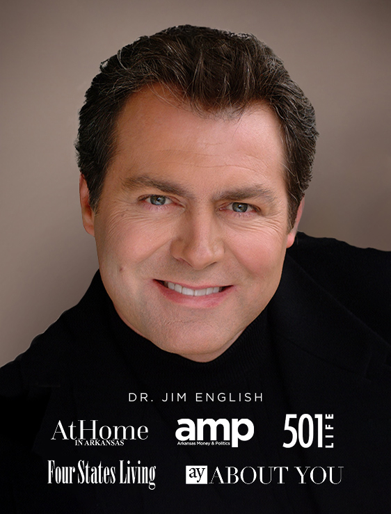 Dr. Jim English and magazine