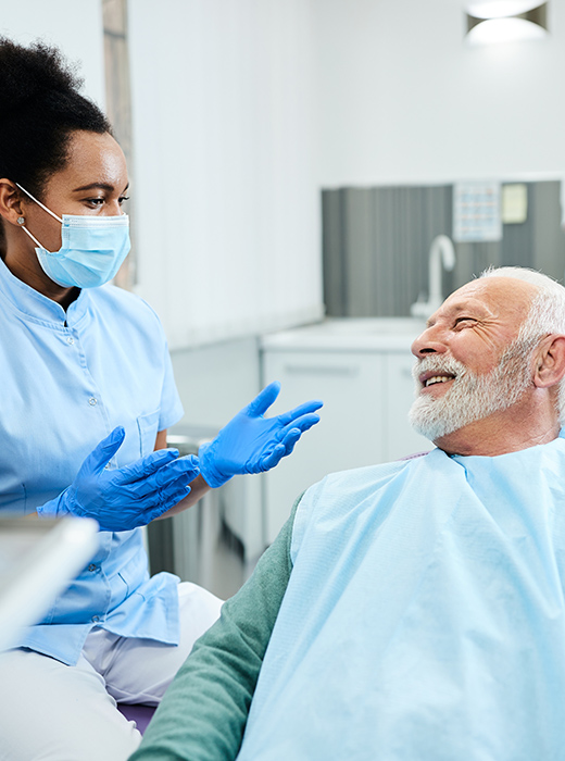 dentist and patient