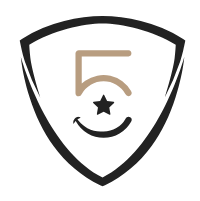 5 star shield icon