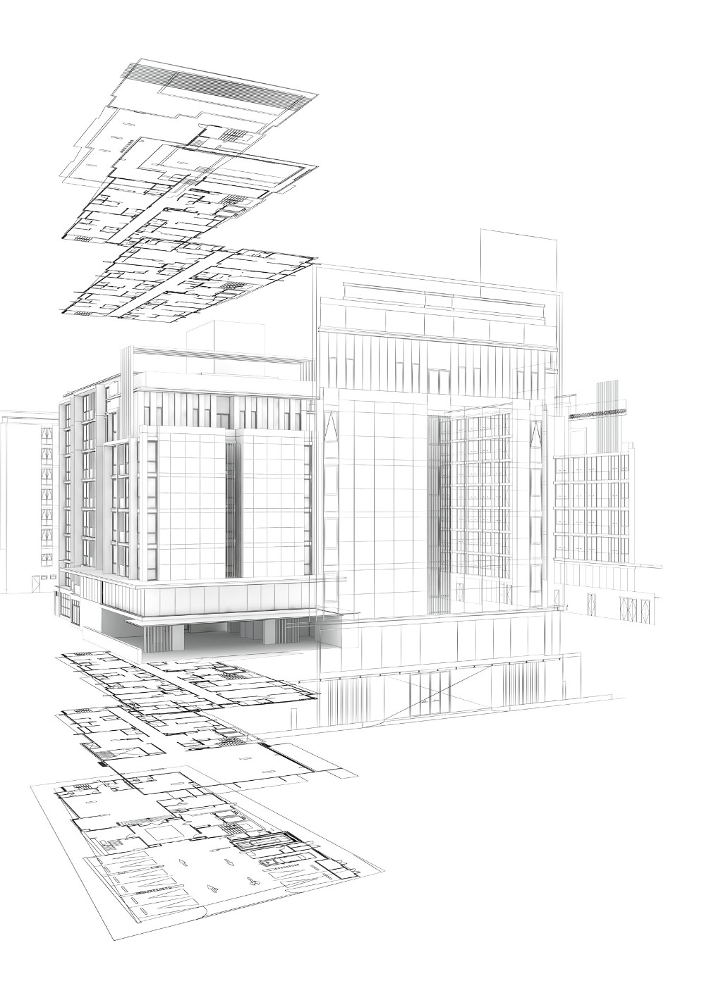 digitization of building blueprints