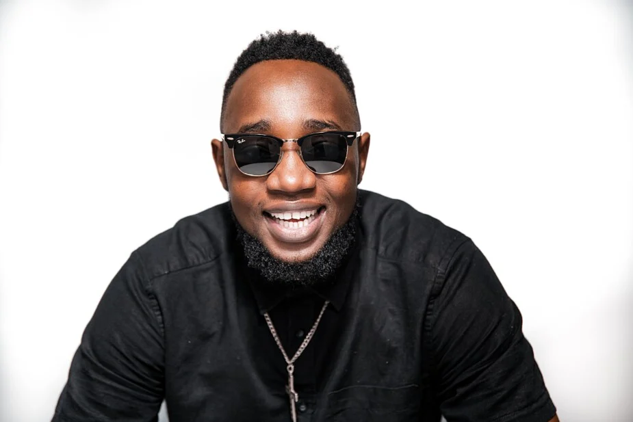 Young man in sunglasses smiling