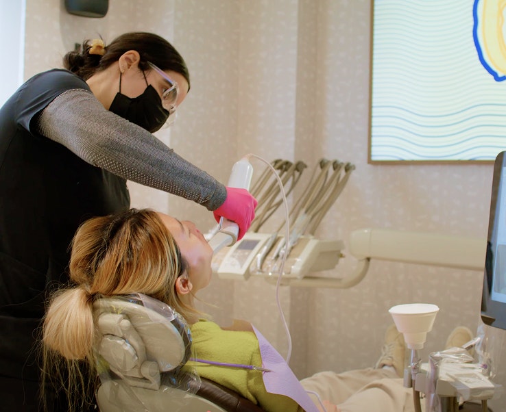 Patient receiving care