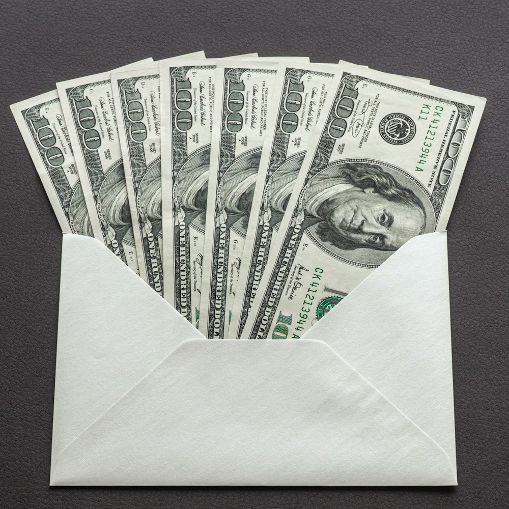 envelope full of money
