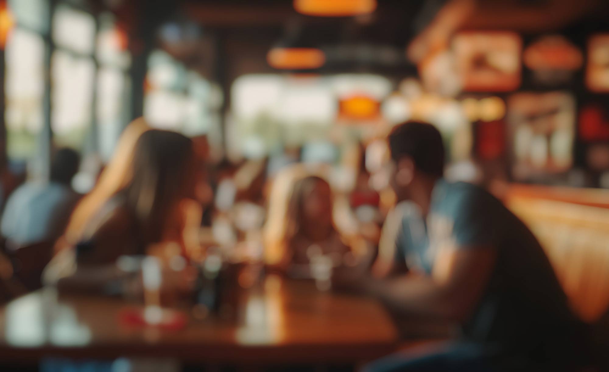 blurred photo of family